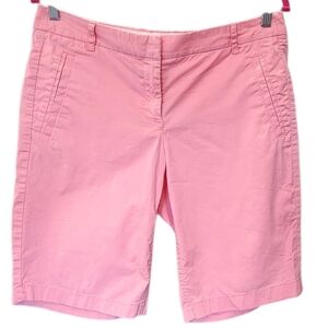 J. Crew Pink Bermuda Shorts Cotton Blend